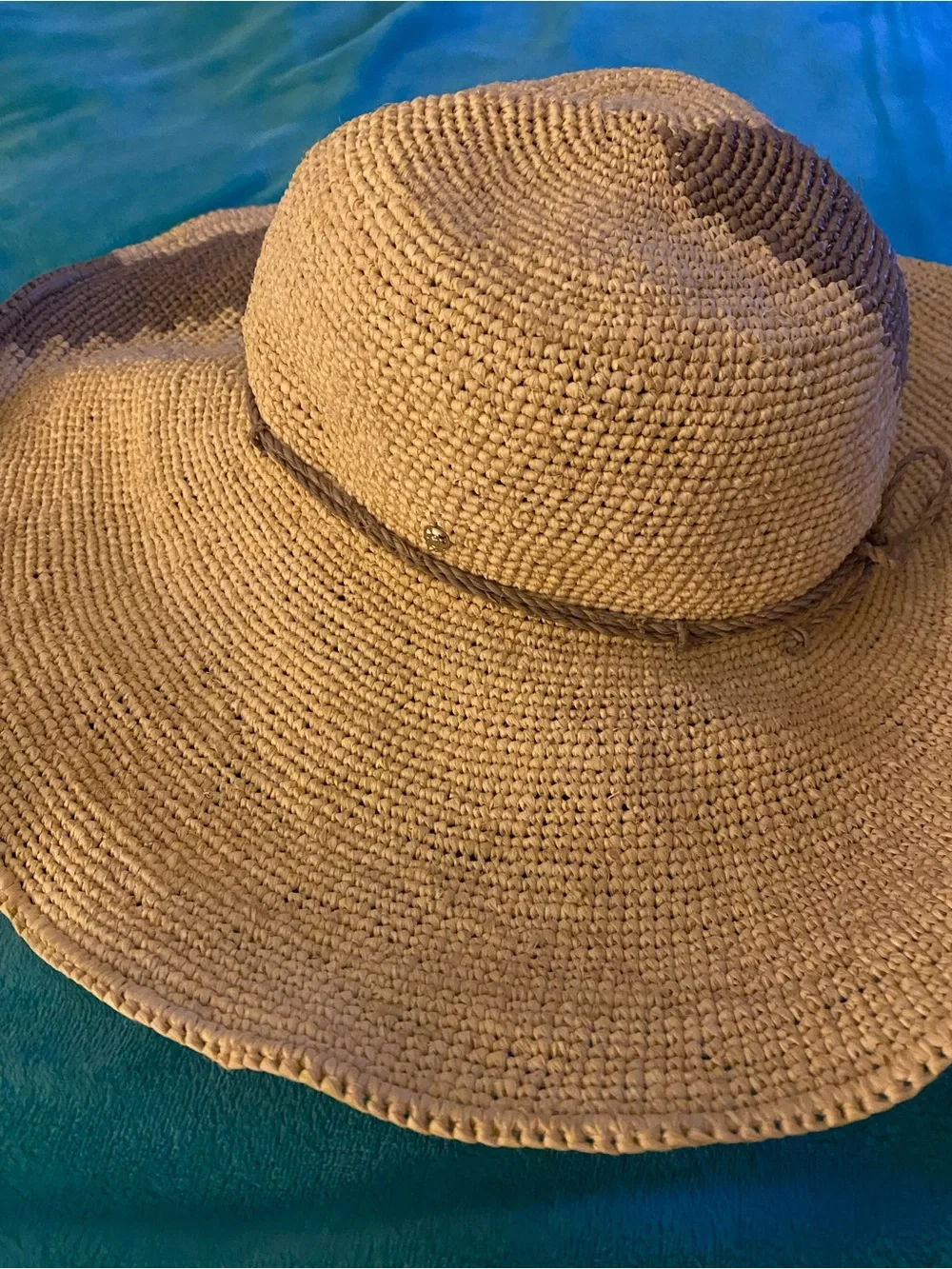 Helen Kaminski Two-Tone Raffia Sun Hat